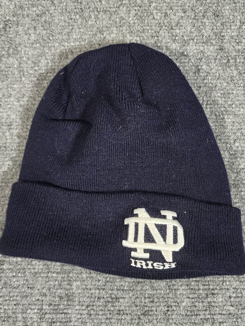 Notre Dame Irish Navy Beanie Hat